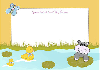 Image showing baby shower announcement