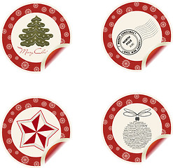 Image showing Christmas labels