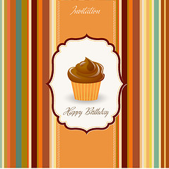 Image showing Birthday cupcake