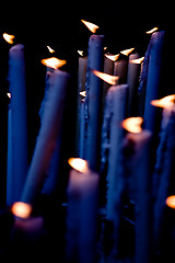 Image showing Candles in the altar