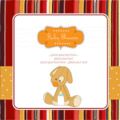 Image showing baby shower card with puppy