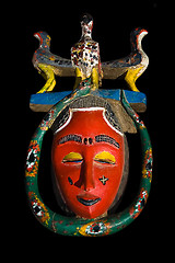 Image showing Vintage African mask