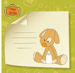 Image showing baby shower card with puppy