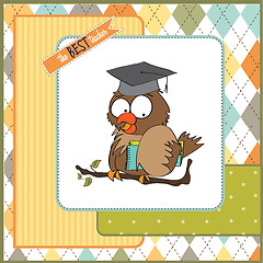 Image showing Owl Teacher in vector format