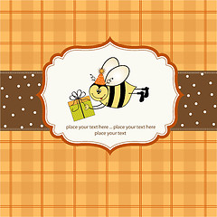 Image showing birthday card with bee