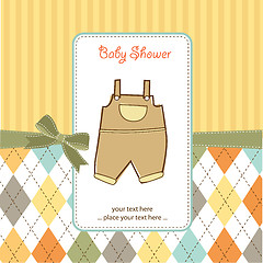 Image showing new baby announcement card