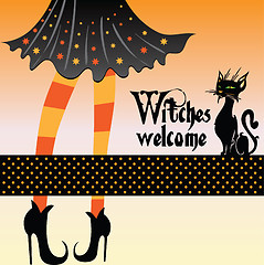 Image showing Halloween greeting card