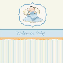 Image showing welcome new baby boy