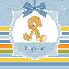 Image showing baby shower card with puppy