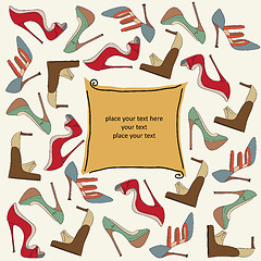 Image showing shoes background