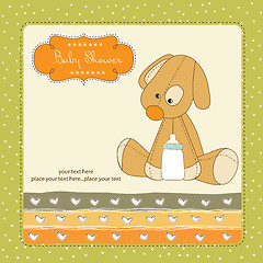 Image showing baby shower card with puppy