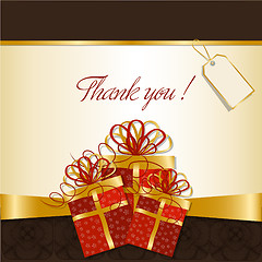 Image showing thank you card