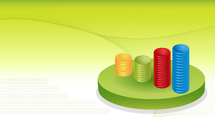 Image showing Financial Graphs Background