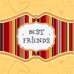 Image showing best friends card