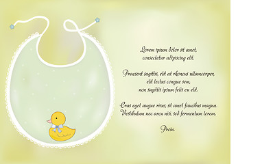 Image showing baby announcement card