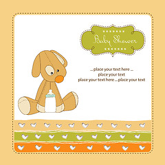 Image showing baby shower card with puppy