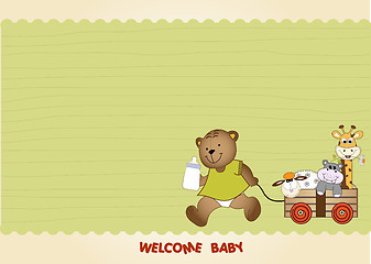 Image showing baby shower greeting card