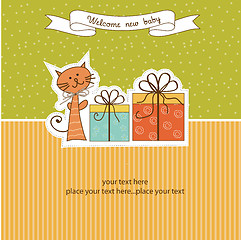 Image showing Birthday announcement card