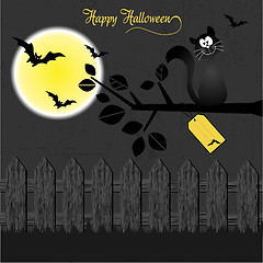Image showing Halloween greeting card
