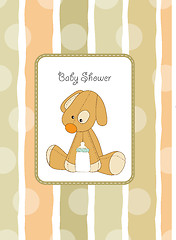 Image showing baby shower card with puppy