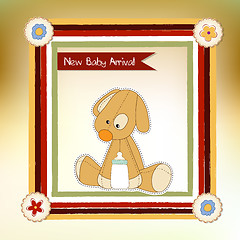 Image showing baby shower card with puppy