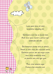 Image showing baby shower and announcement card