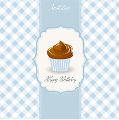 Image showing Birthday cupcake