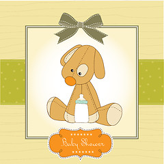 Image showing baby shower card with puppy