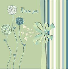 Image showing i love you - valentine card