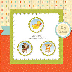 Image showing baby shower announcement card