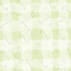 Image showing childish seamless pattern with umbrellas