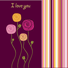 Image showing i love you - valentine card