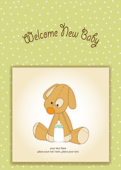 Image showing baby shower card with puppy