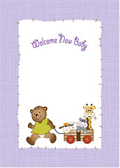 Image showing baby shower greeting card