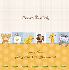 Image showing baby shower announcement card