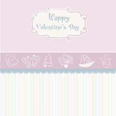 Image showing vintage valentine's day card