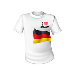 Image showing German t-shirt flag