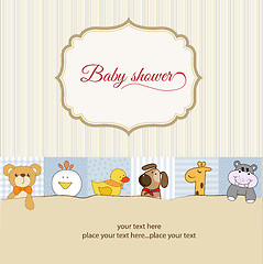 Image showing baby shower announcement card