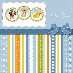 Image showing baby shower announcement card