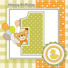 Image showing first anniversary card