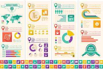 Image showing Travel Infographic Template.