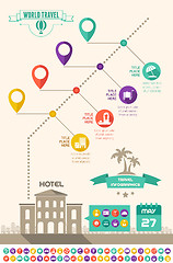 Image showing Travel Infographic Template.