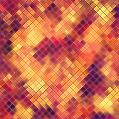 Image showing Mosaic orange abstract. EPS 10