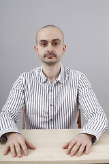 Image showing Man at desk