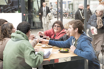 Image showing Street cafe in Copenhagen