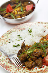 Image showing Lahore style lamb curry vertical