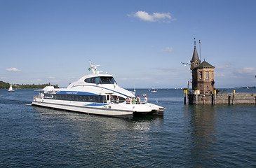 Image showing lake with ship