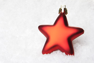 Image showing christmas decoration red