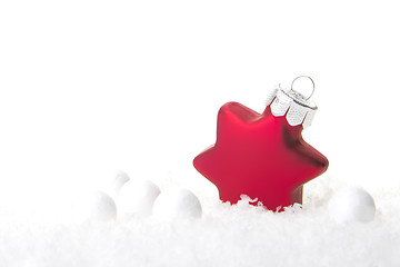 Image showing christmas decoration red
