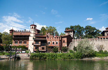 Image showing Medieval town in Torino
